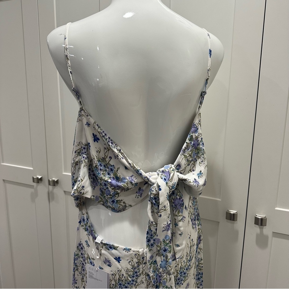 & Other Stories Floral Maxi Dress with Spaghetti Straps Size 10 NWT - Picture 6 of 7